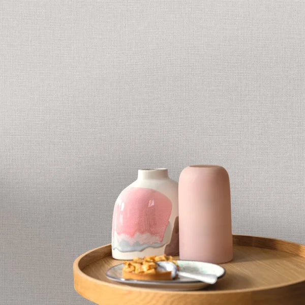 Papel pintado en rollo efecto yute vinílico | Textura natural en varios colores