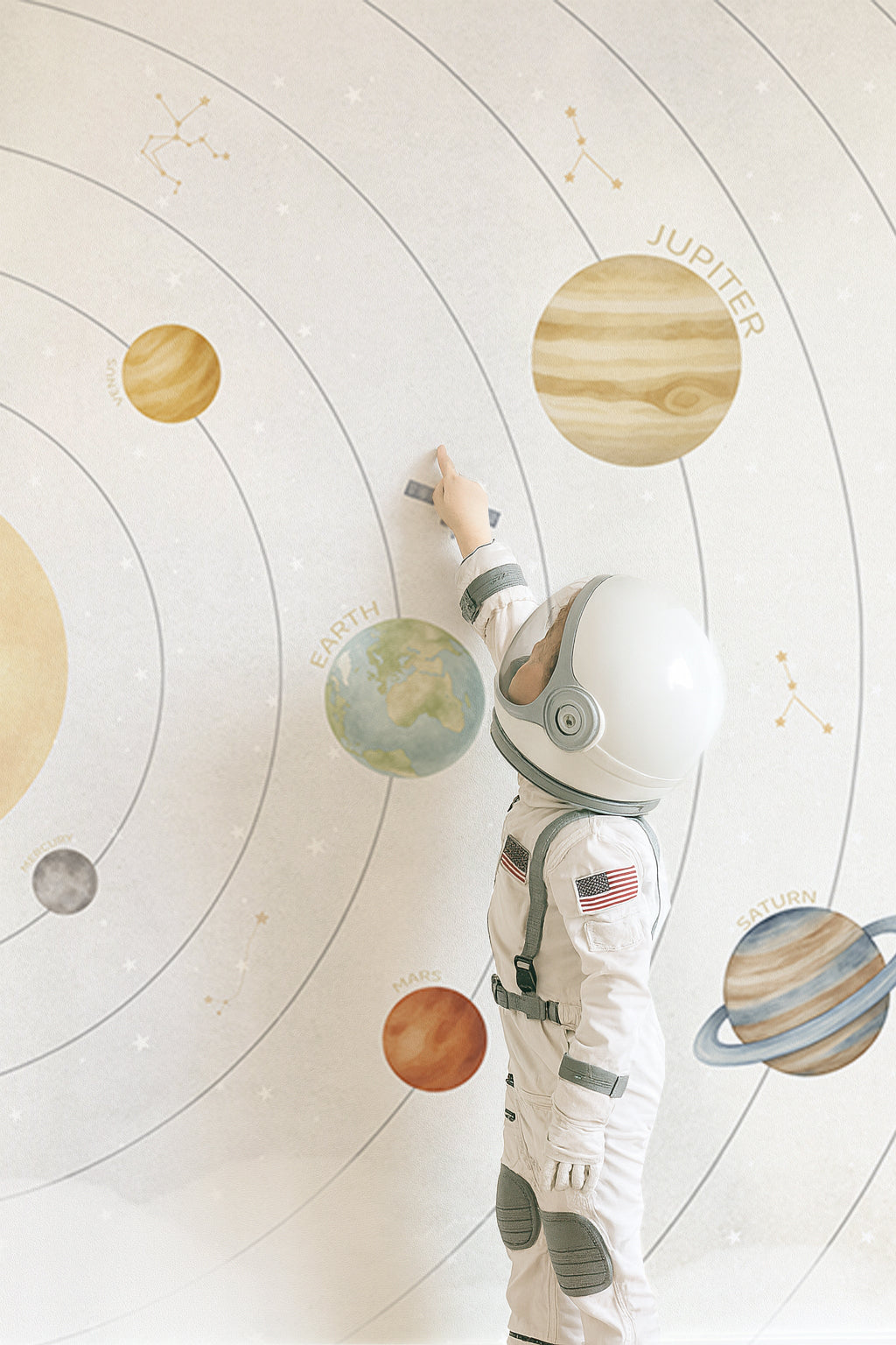 Mural de papel pintado - PLANETAS EN EL ESPACIO