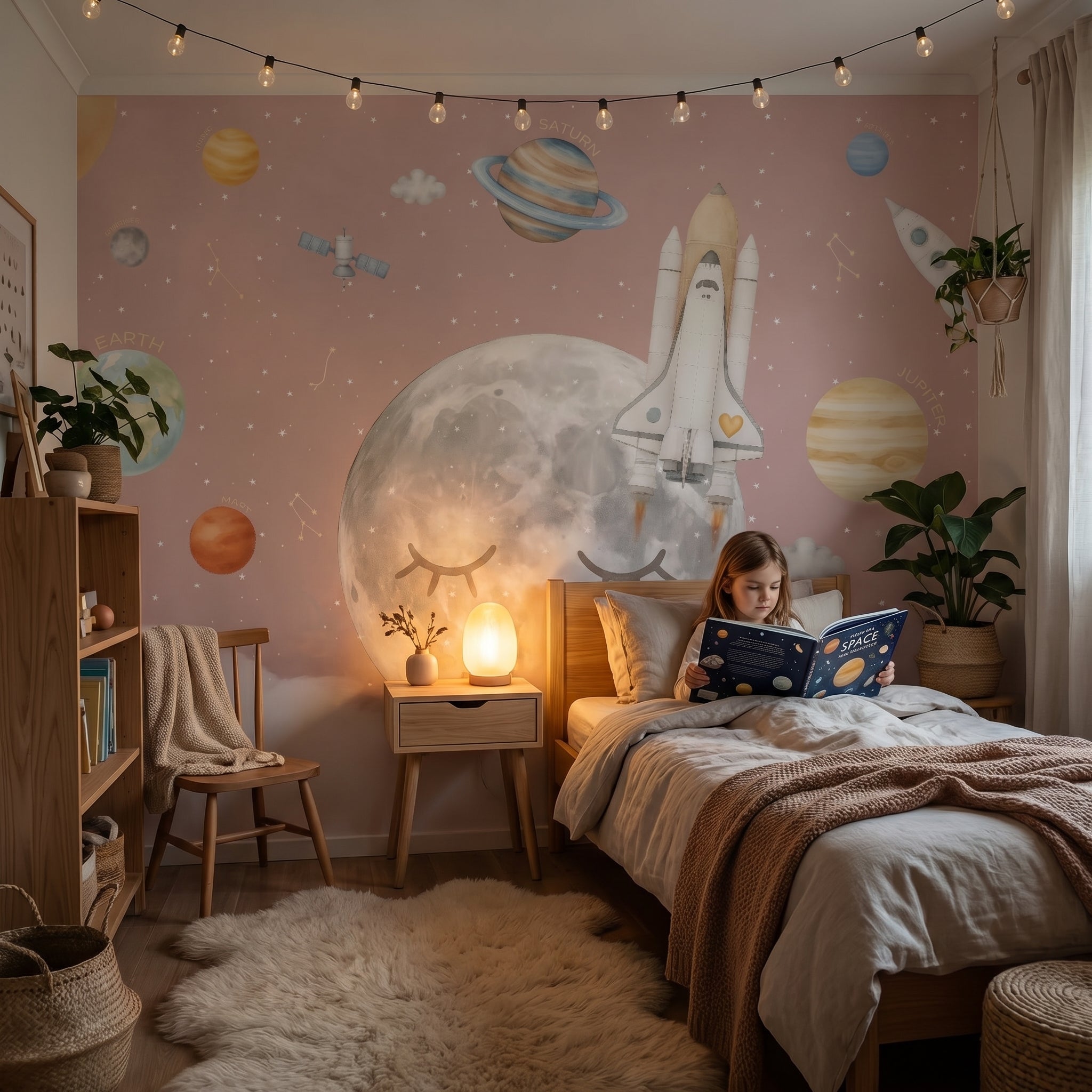 Mural de papel pintado - VIAJE A LA LUNA II