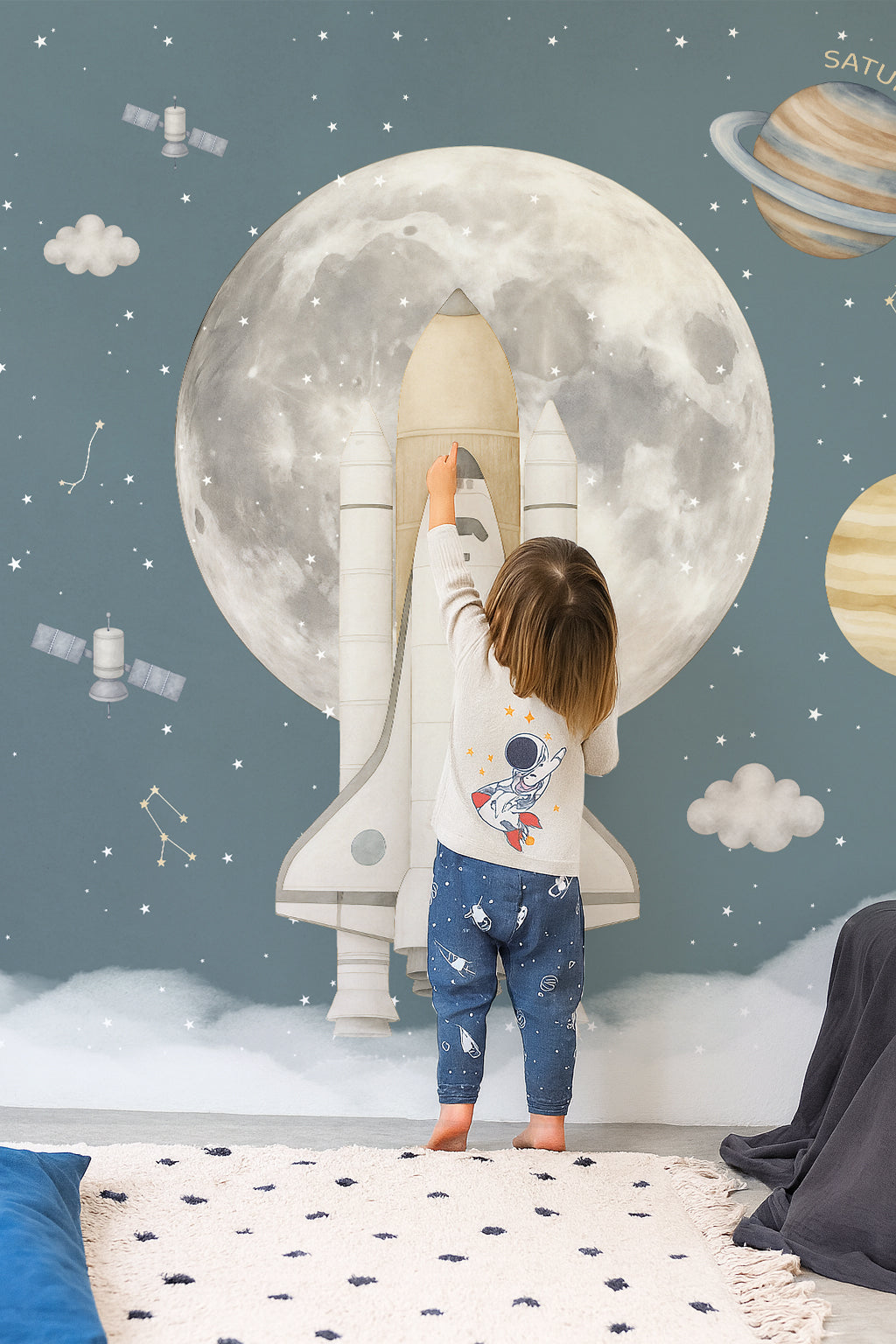 Mural de papel pintado - VIAJE A LA LUNA