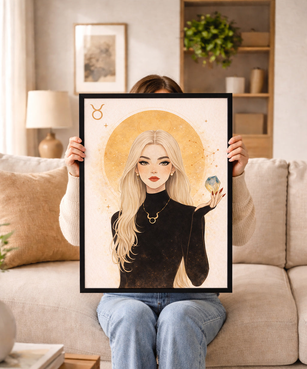Lámina zodiaco Tauro mujer