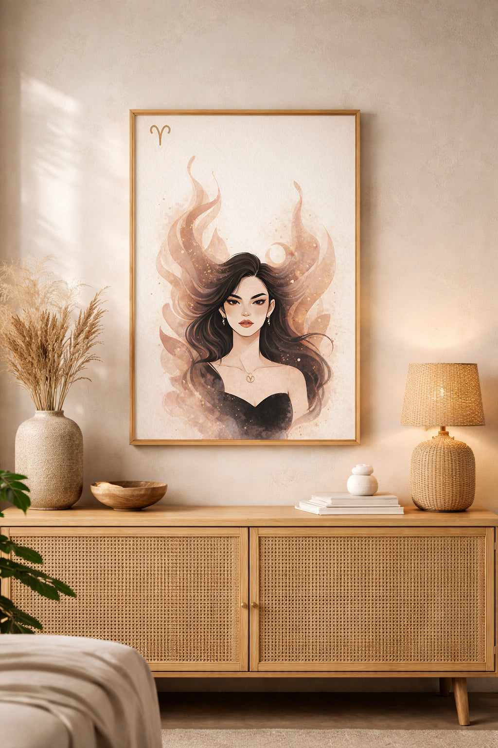 Lámina zodiaco Aries mujer
