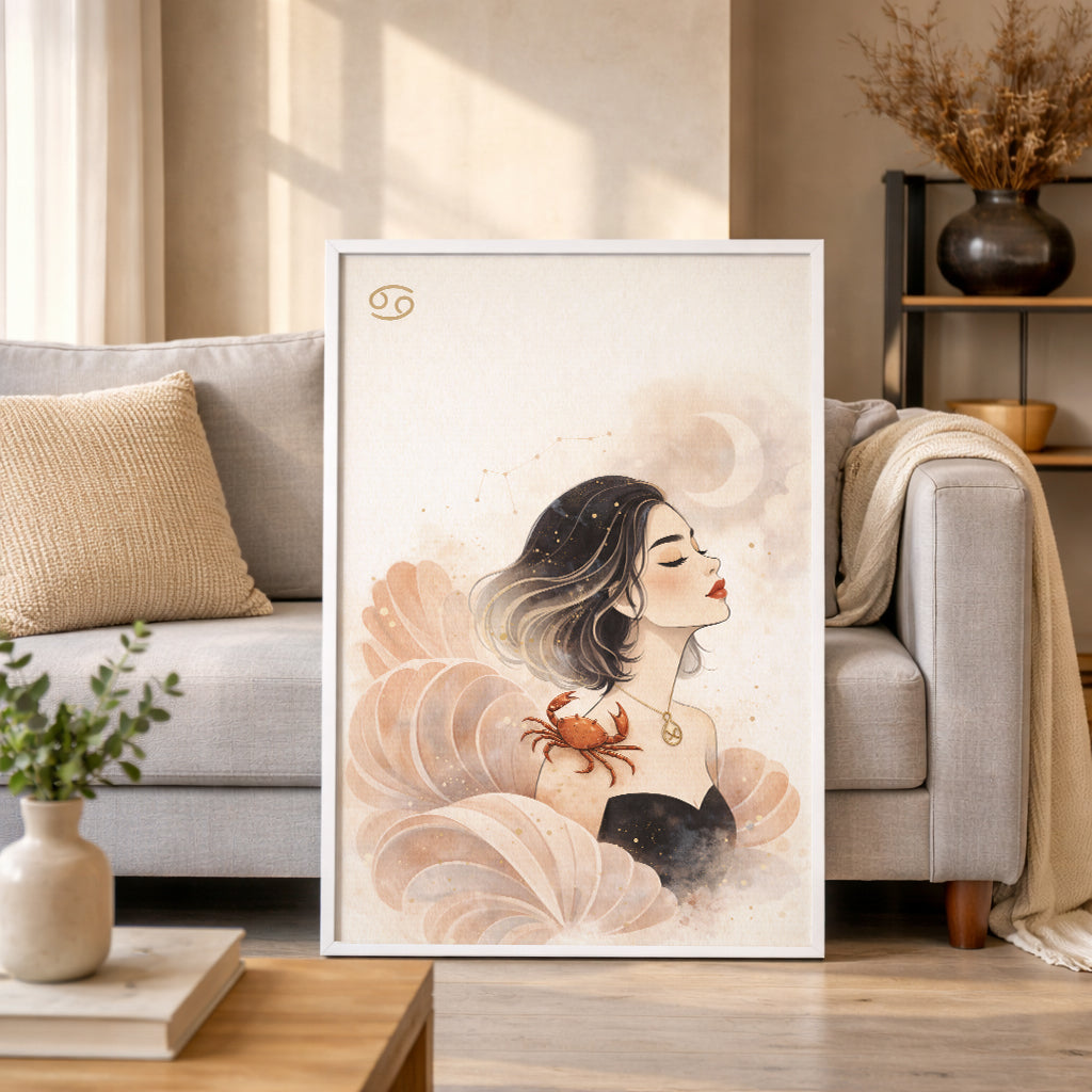 Lámina zodiaco Cáncer mujer