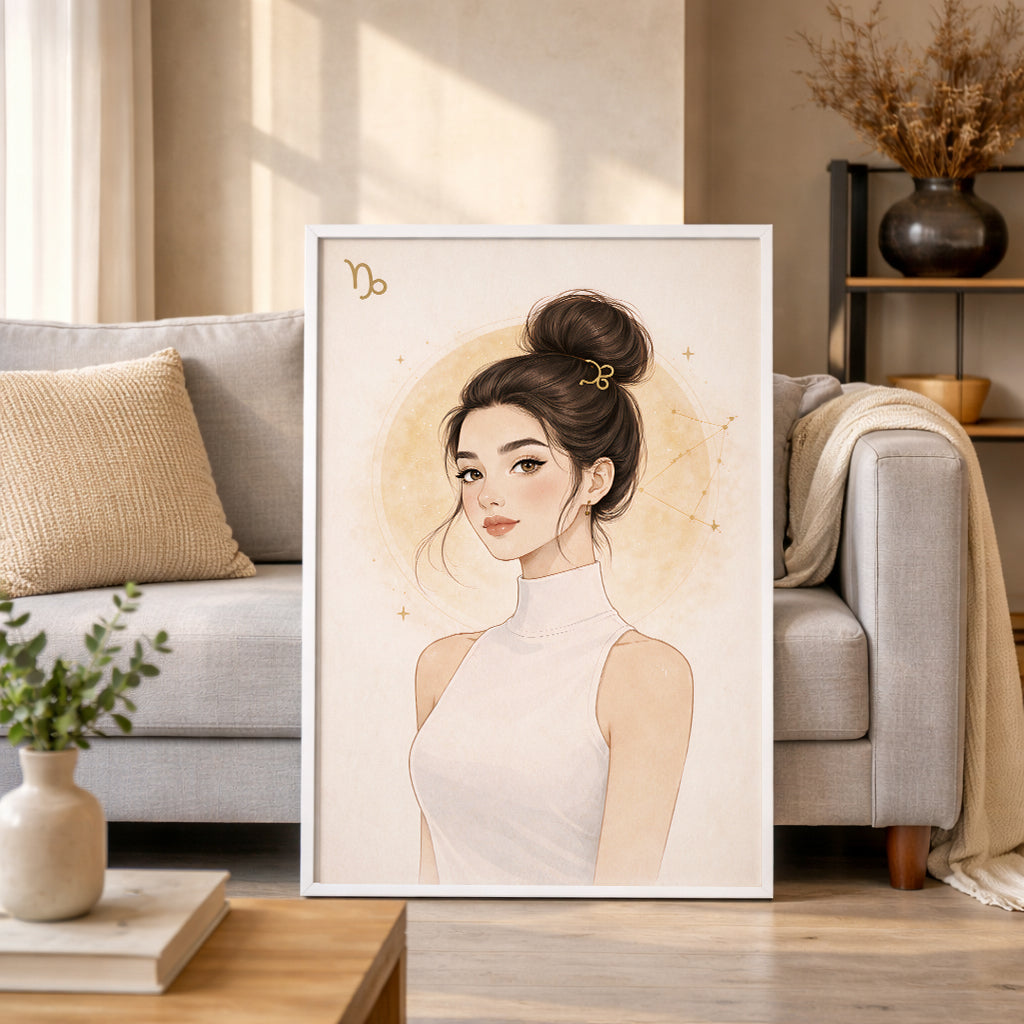 Lámina zodiaco Capricornio mujer