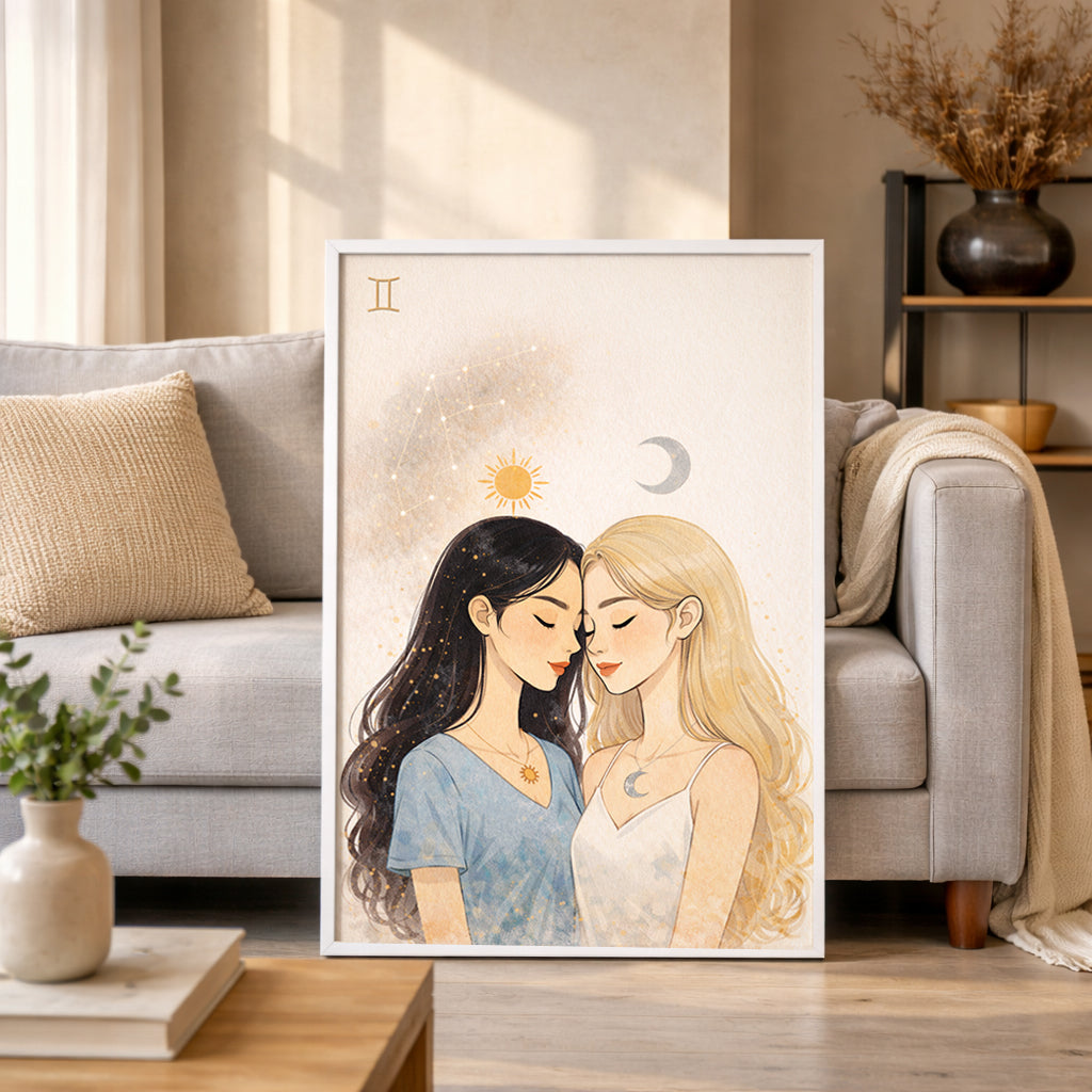 Lámina zodiaco Géminis mujer