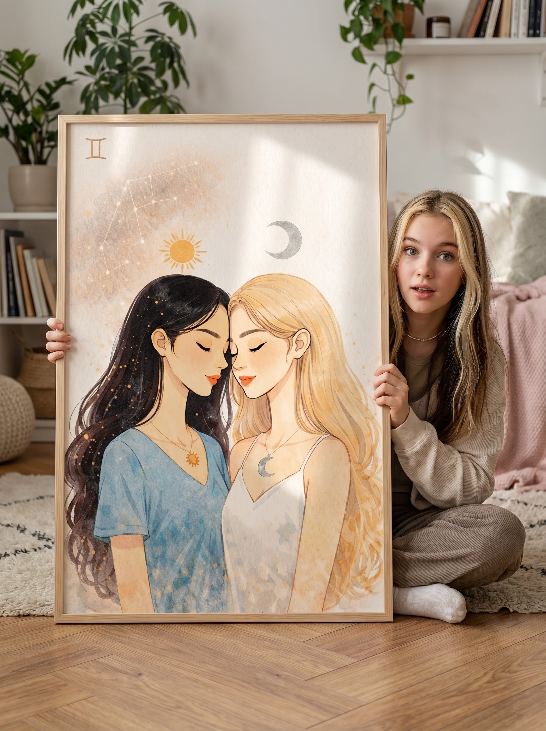 Lámina zodiaco Géminis mujer