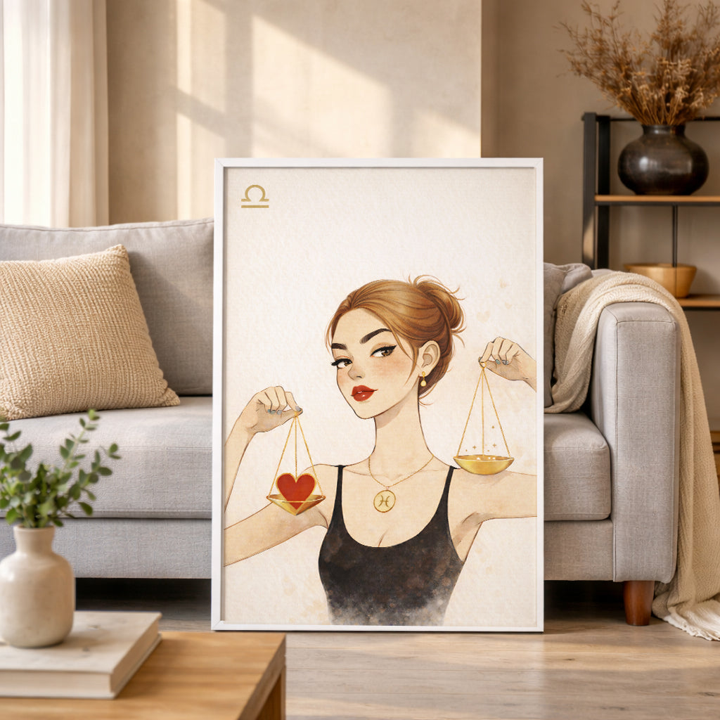 Lámina zodiaco Libra mujer