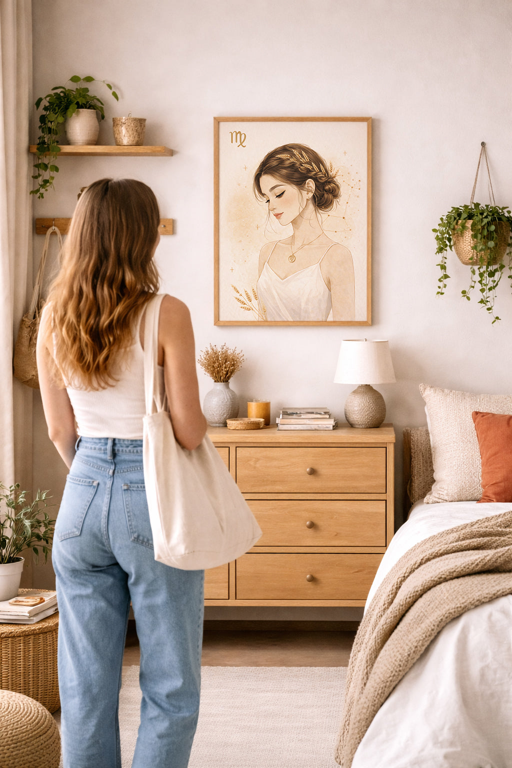 Lámina zodiaco Virgo mujer