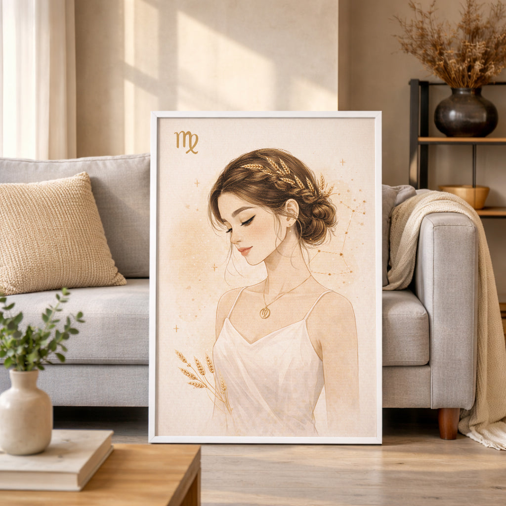 Lámina zodiaco Virgo mujer