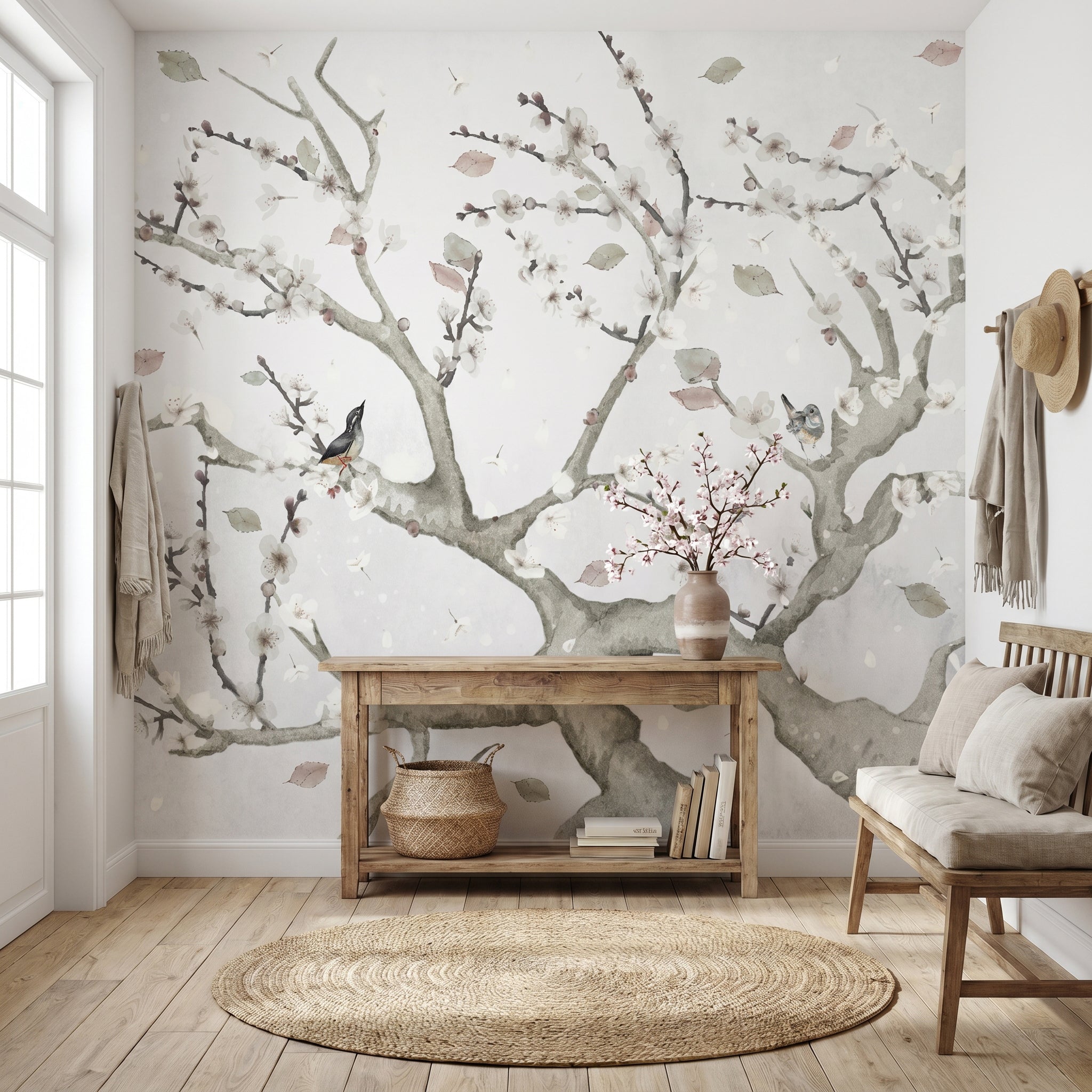 Mural de papel pintado - Almendro en flor III