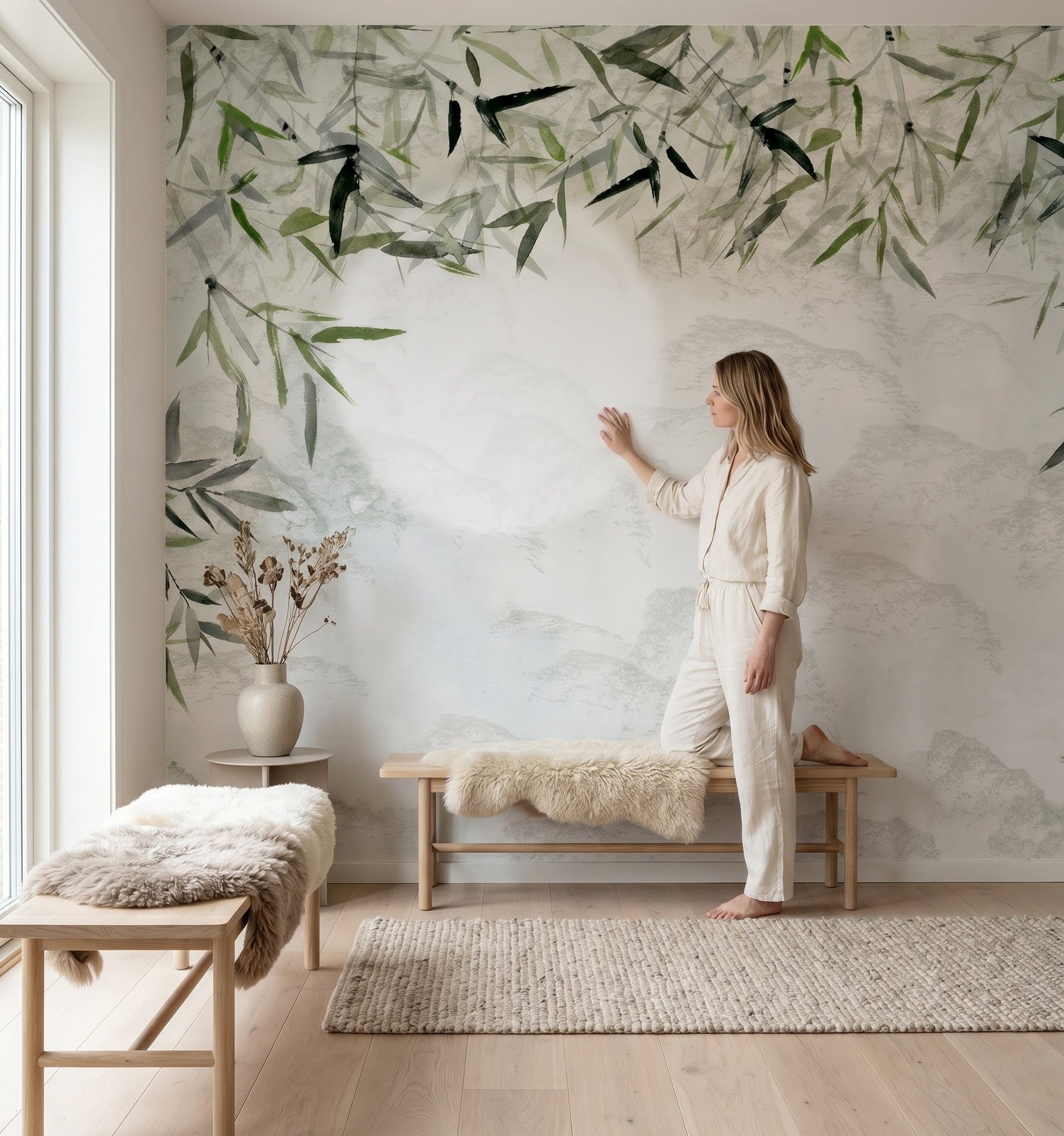 Mural de papel pintado - Bambú