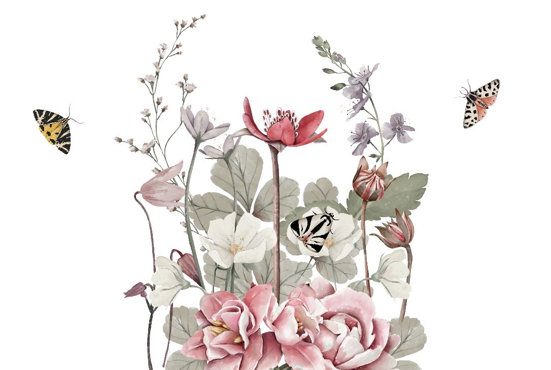 Mural de papel pintado - Flores Silvestres I