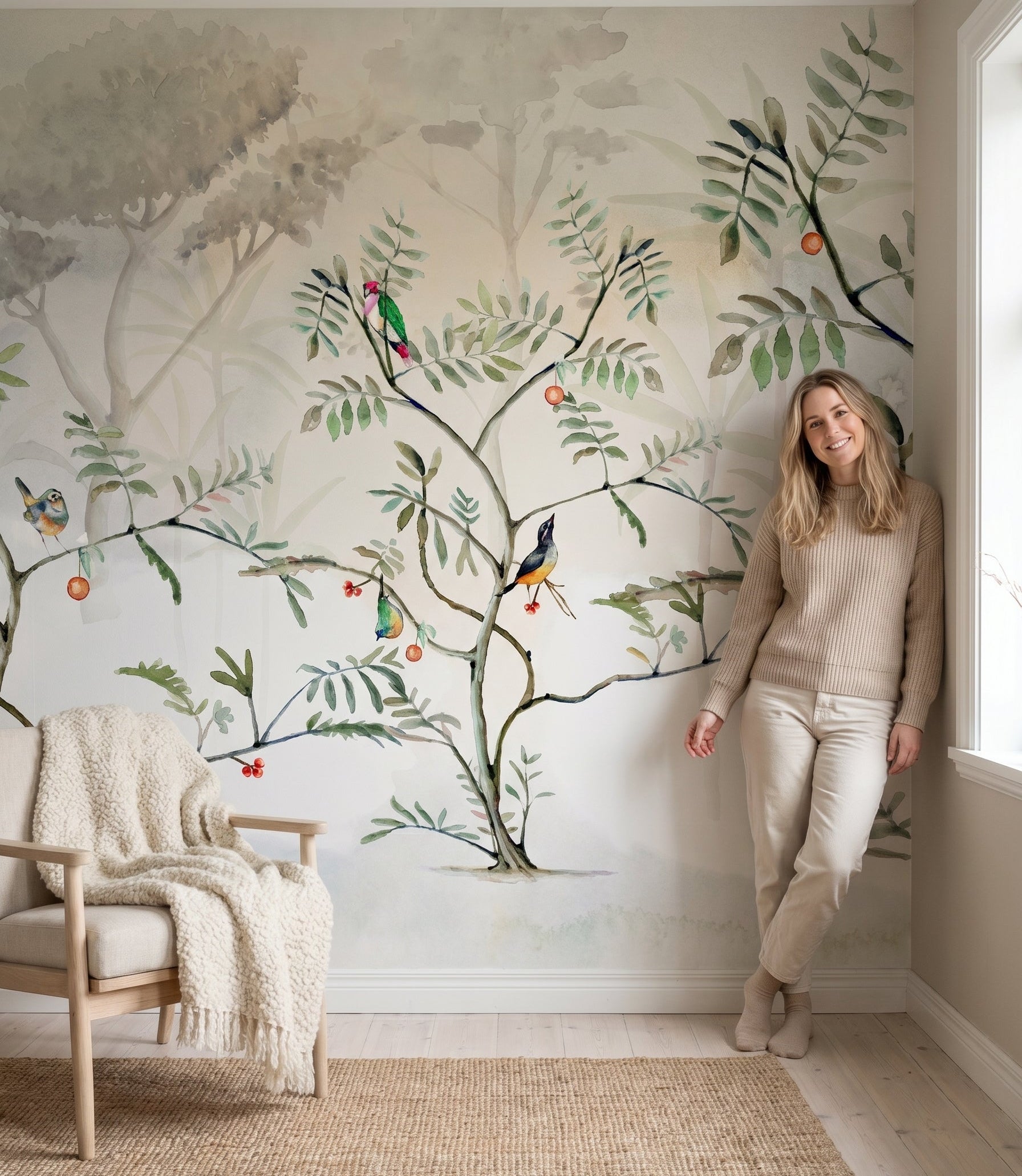 Mural de papel pintado - Jardín