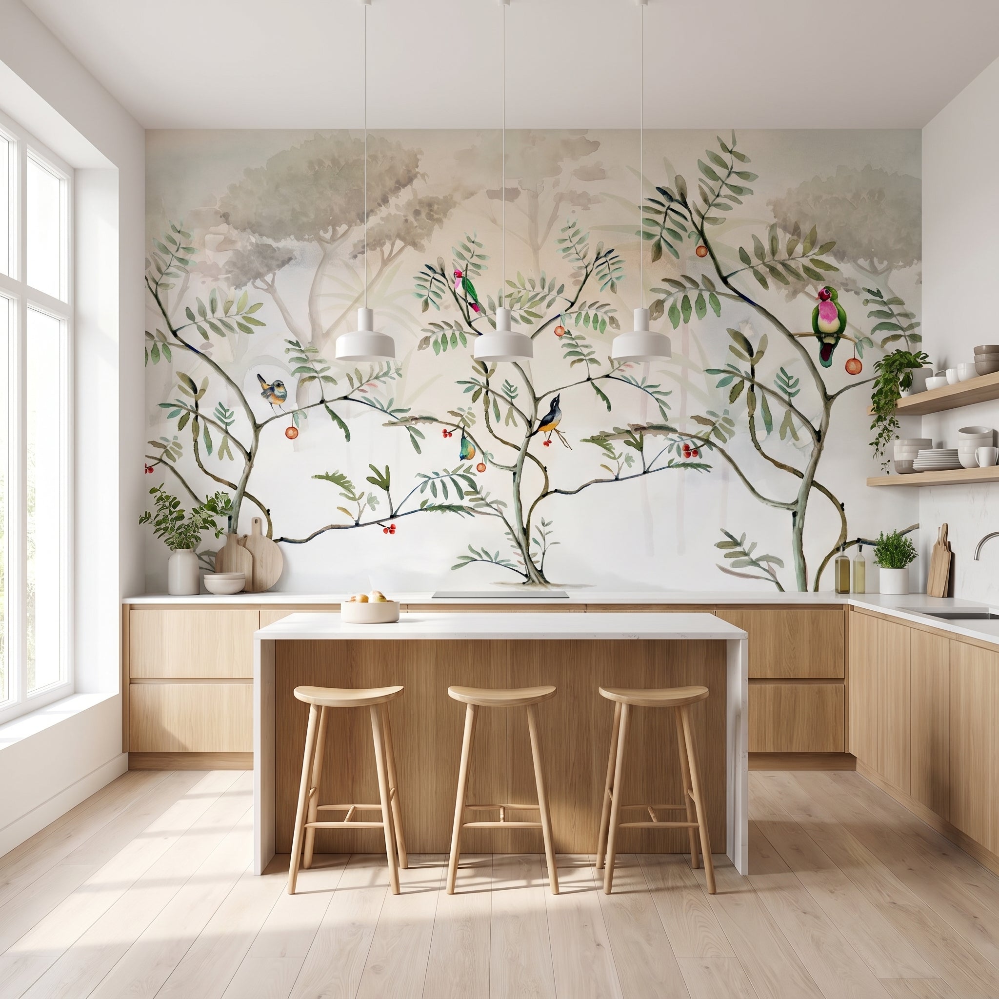 Mural de papel pintado - Jardín