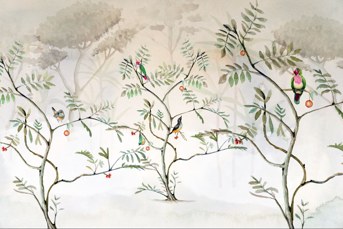 Mural de papel pintado - Jardín