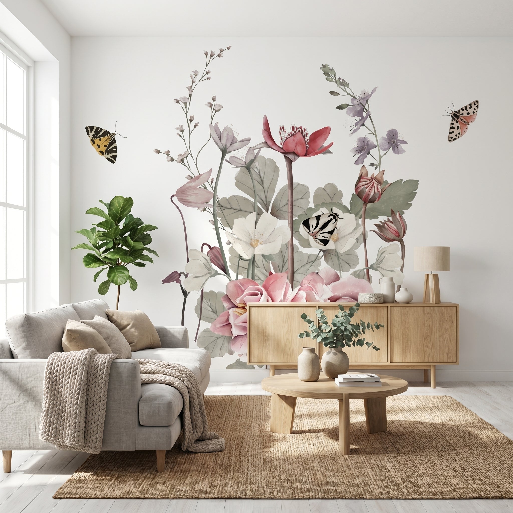 Mural de papel pintado - Flores Silvestres I