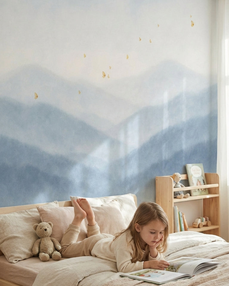 Mural de papel pintado - Mariposas al amanecer