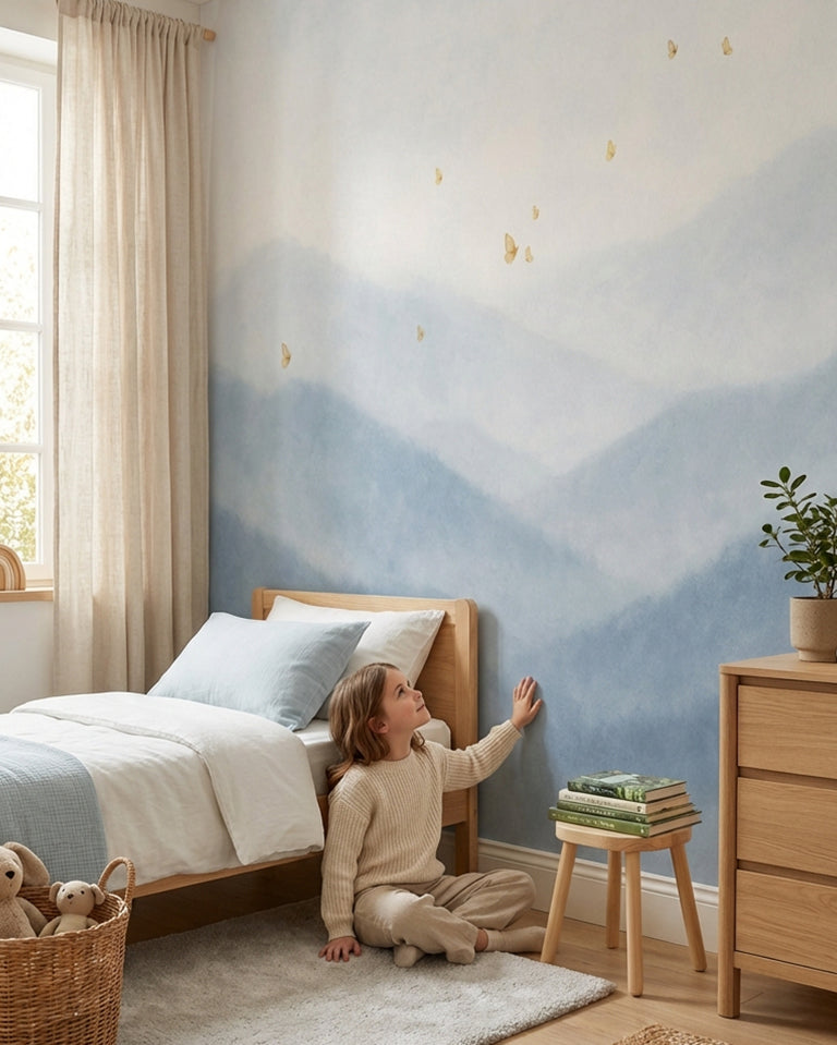 Mural de papel pintado - Mariposas al amanecer