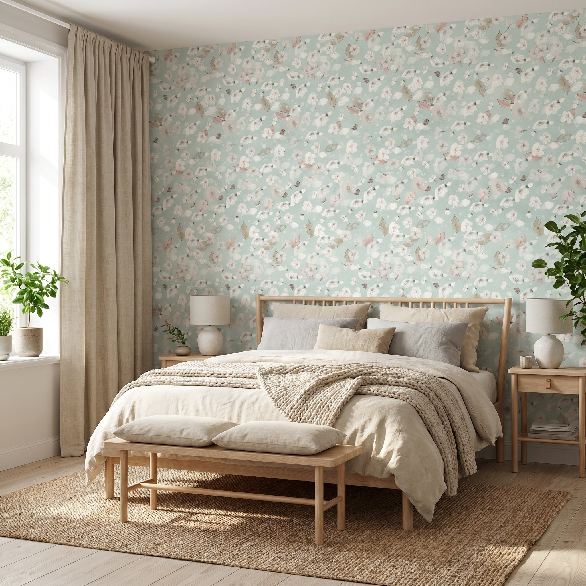 Papel pintado - Almendro en flor II