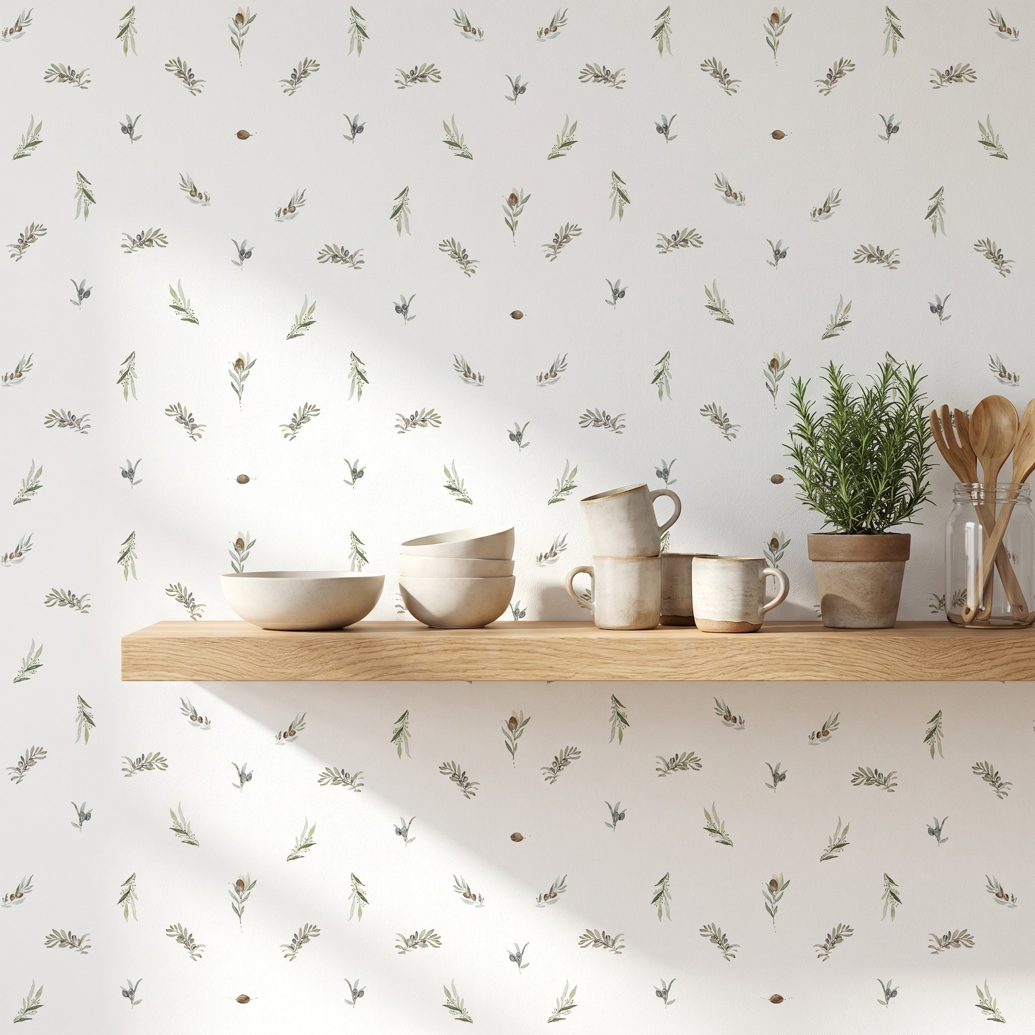 Papel pintado - Olivo
