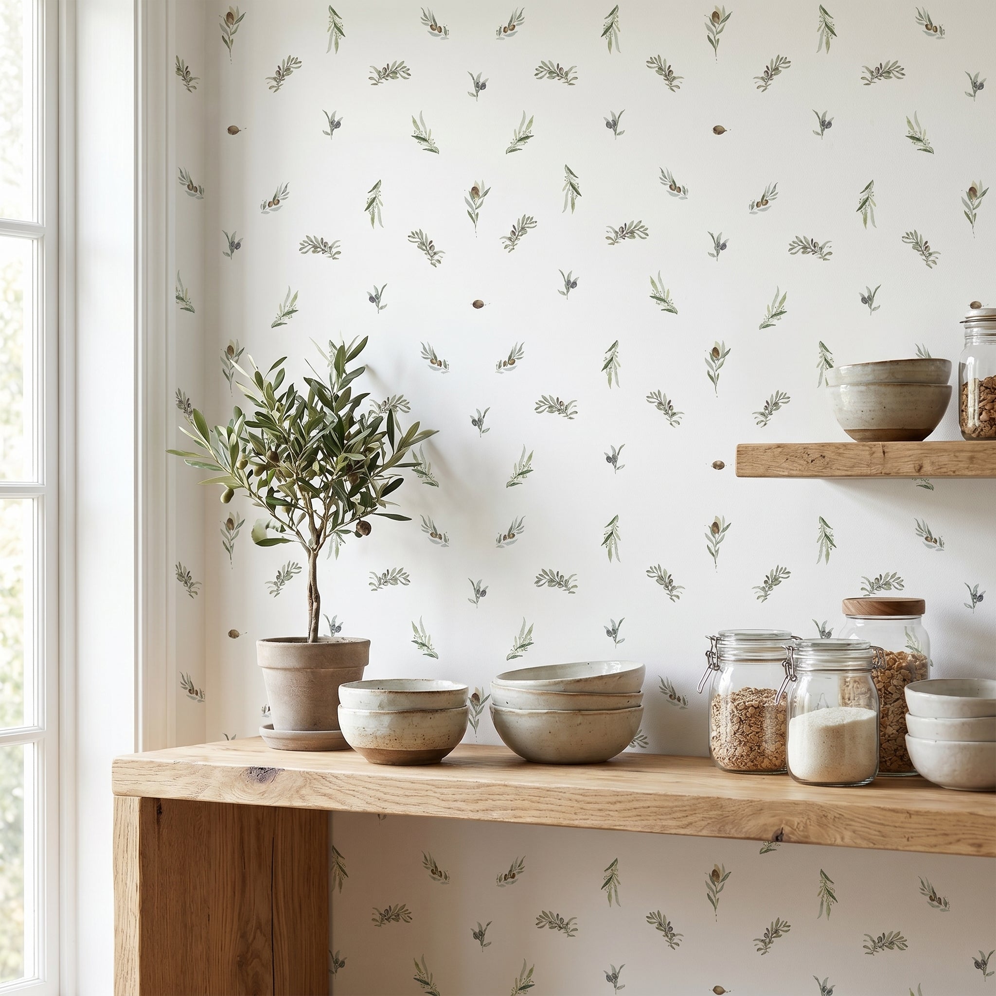 Papel pintado - Olivo