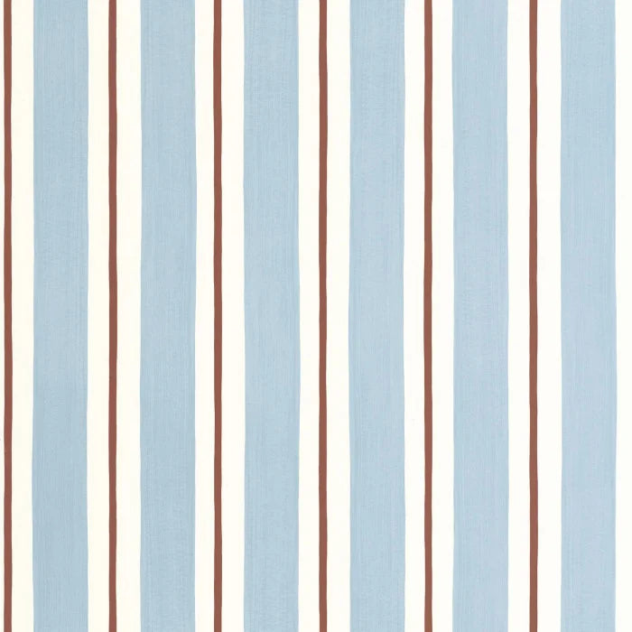 Papel pintado en rollo a rayas azul burdeos
