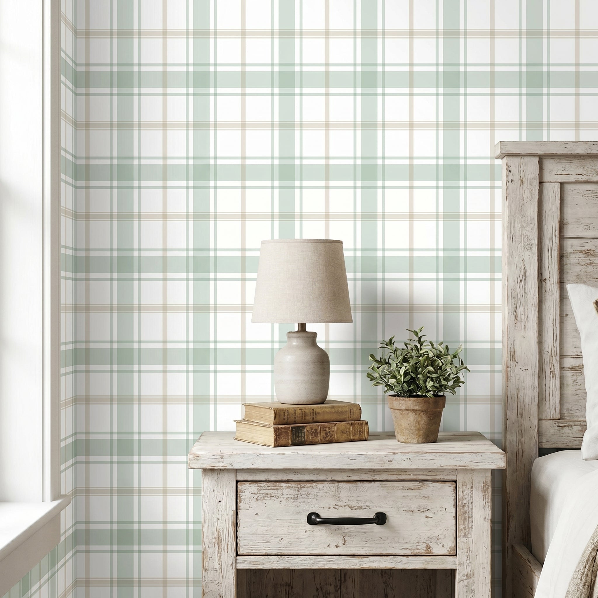 Papel pintado - Cuadros Mint y Beige