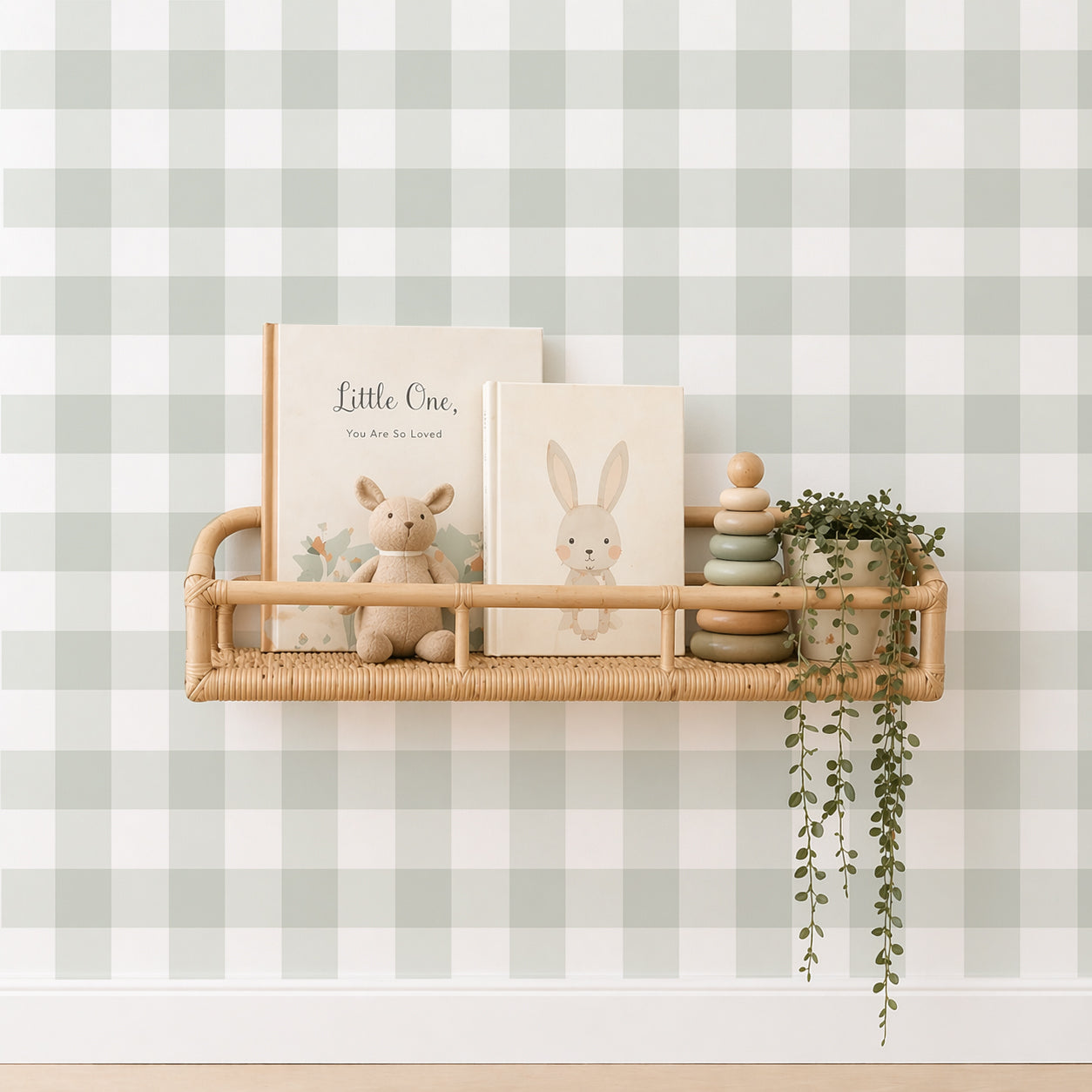 Papel pintado - Cuadro Vichy Mint