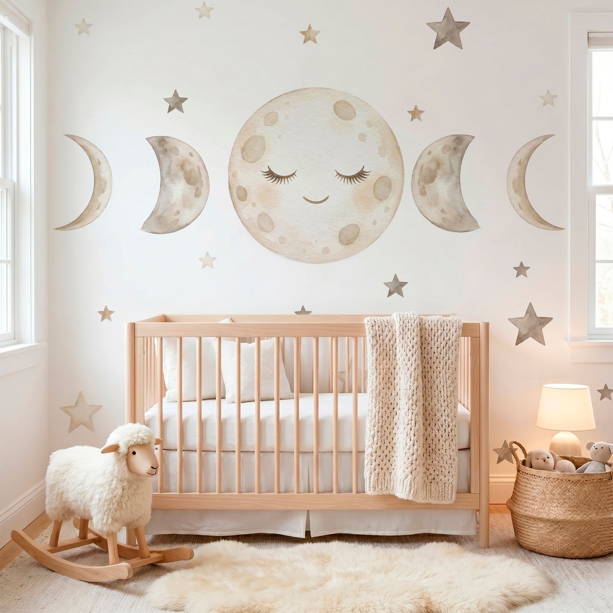 Vinilo Infantil Fases Lunares